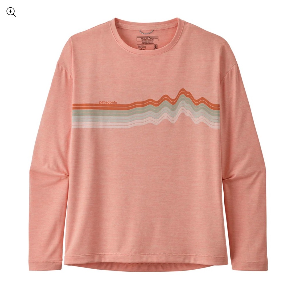 Patagonia orange  Long Sleeve Tee for Casual Wear big girls SIZE 12